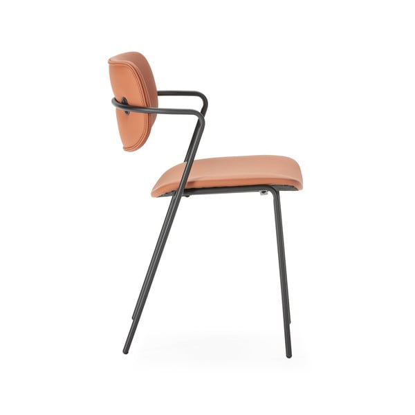 Opečnato oranžni jedilni stoli v kompletu 2 ks Maika – Marckeric-image-2