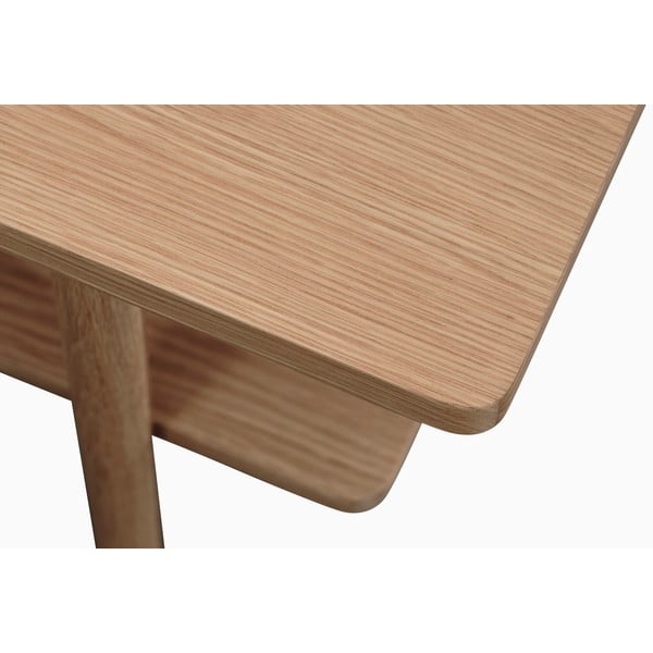 Mizica z mizno ploščo v hrastovem dekorju 60x120 cm Ponza – Unique Furniture-image-4