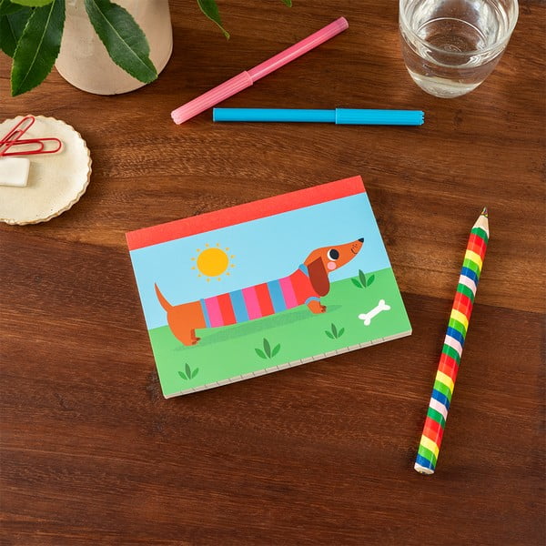 A6 zvezek 60 str. Sausage Dog – Rex London-image-1