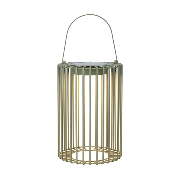 Zelena zunanja solarna LED lanterna s polnjenjem na USB (višina 54 cm) Cavia – Markslöjd