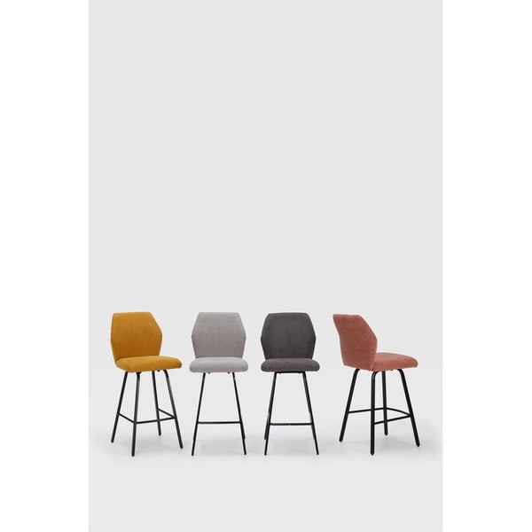 Svetlo sivi barski stoli v kompletu 4 ks 65 cm Bei – Marckeric-image-1