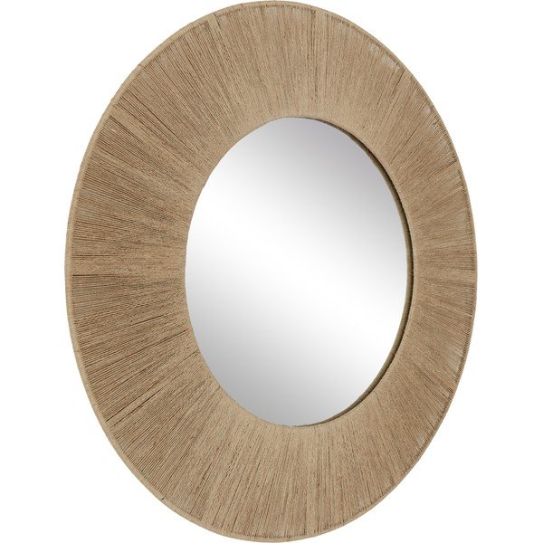 Stensko ogledalo s kovinskim okvirjem Westwing Collection Citra, ø 90 cm-image-2