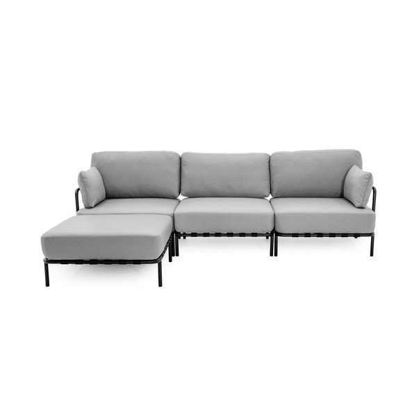 Svetlo siv vrtni modularni kavč 234 cm Salve – Sit Sit-image-2