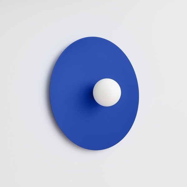 Temno modra kovinska stenska svetilka ø 50 cm AKE – Thoro-image-4