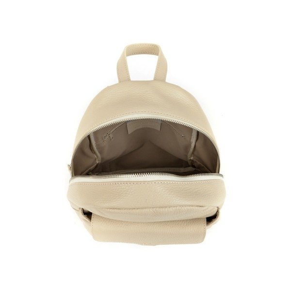 Beige Ženski usnjeni nahrbtnik Isabella Rhea Mille-image-3