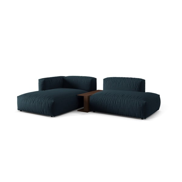 Temno modra kotna sedežna garnitura (levi kot) Martina – Micadoni Home-image-1