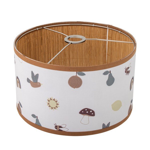 Belo/rjavo otroško senčilo s tekstilnim senčilom ø 34 cm Agnes – Bloomingville Mini