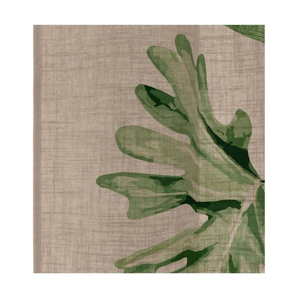 Zelena/rjava zavesa 140x280 cm Basic – Happy Friday-image-1