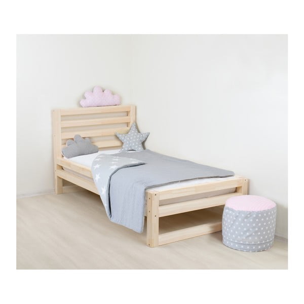 Benlemi DeLuxe Naturalisimo lesena enojna postelja za otroke, 160 x 120 cm