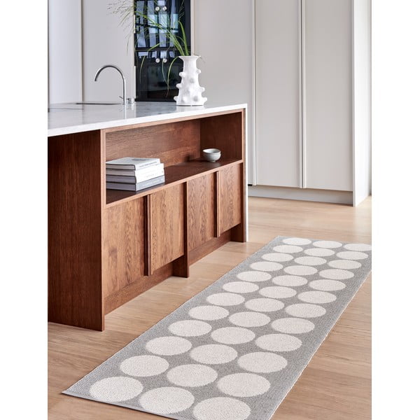 Bež/kremno bel zunanji in notranji tekač 70x240 cm Hugo Linen Vanilla – Pappelina-image-1