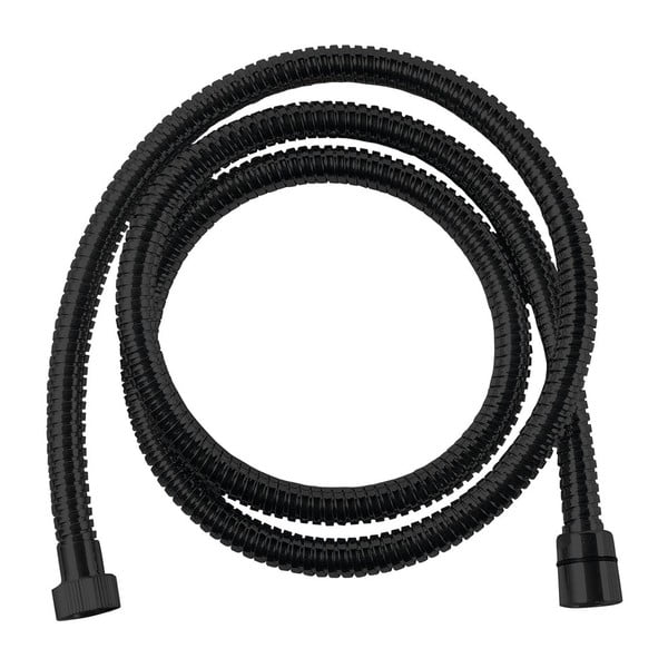 Mat črna cev za tuš iz nerjavečega jekla Powerflex – Sapho-image-1