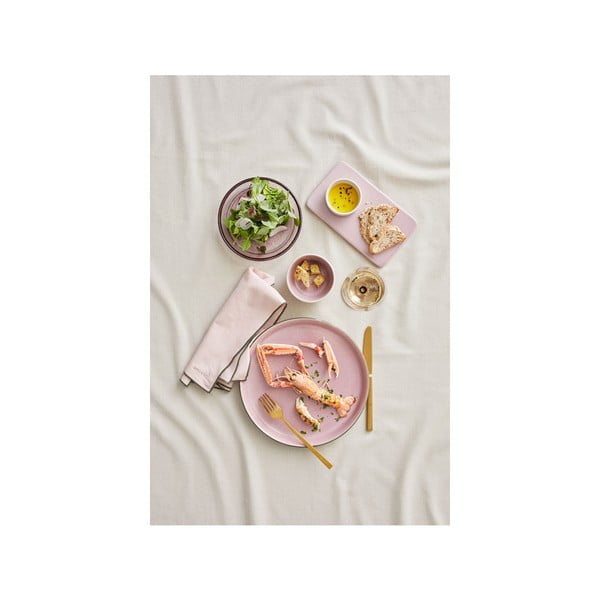 Svetlo roza lončeni servirni pladenj Bitz, 22 x 12,8 cm-image-2