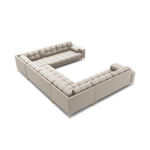 Bež kotna sedežna garnitura (v obliki črke "U") Bali – Cosmopolitan Design-image-4
