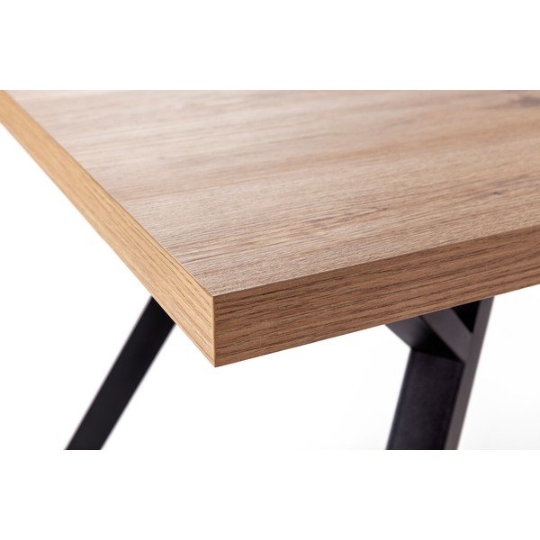 Jedilna miza s hrastovo mizno ploščo v naravni barvi 90x160 cm Marion – Marckeric-image-4