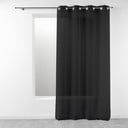 Črna prosojna zavesa 140x280 cm Telma – douceur d'intérieur