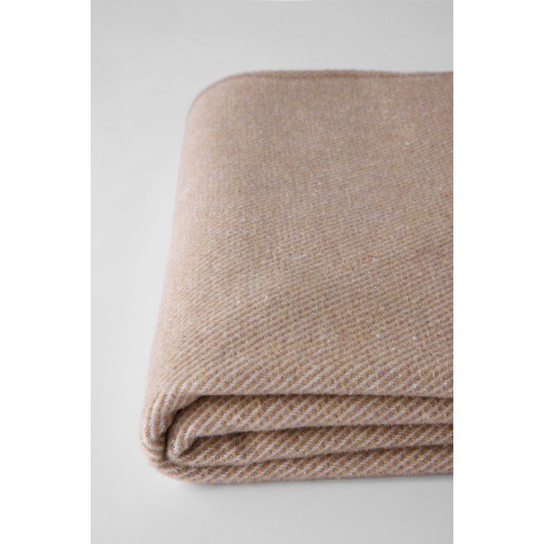 Svetlo rjava pletenina z bombažem Euromant Jade, 140 x 160 cm-image-1