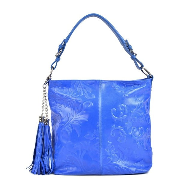 Modra usnjena torbica Isabella Rhea Larto