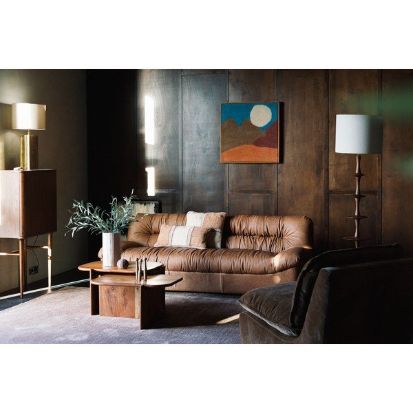 Klubska mizica iz masivne akacije v naravni barvi 50x75 cm Feller – Dutchbone-image-4