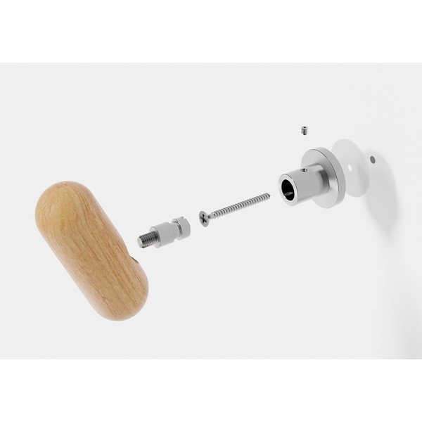 Stenska kljuka Wireworks Yoku Oak-image-2