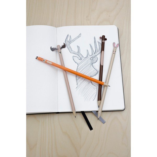 Svinčniki v kompletu Woodland – Kikkerland-image-1