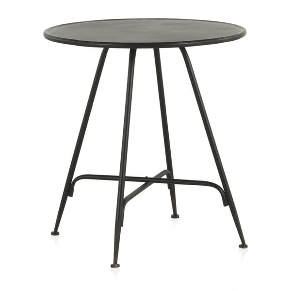 Črna kovinska barska miza Geese Industrial Style, višina 75 cm