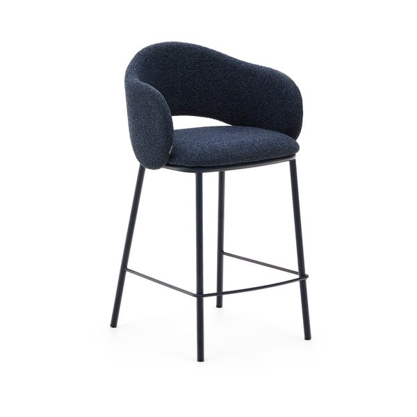 Temno moder barski stol (višina sedeža 65 cm) Maina – Kave Home