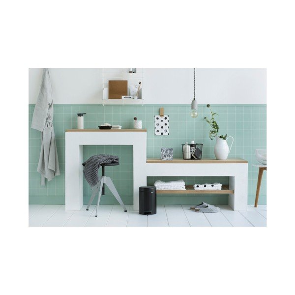 Brabantia Newicon črn koš za smeti s pedali, 3 l-image-4