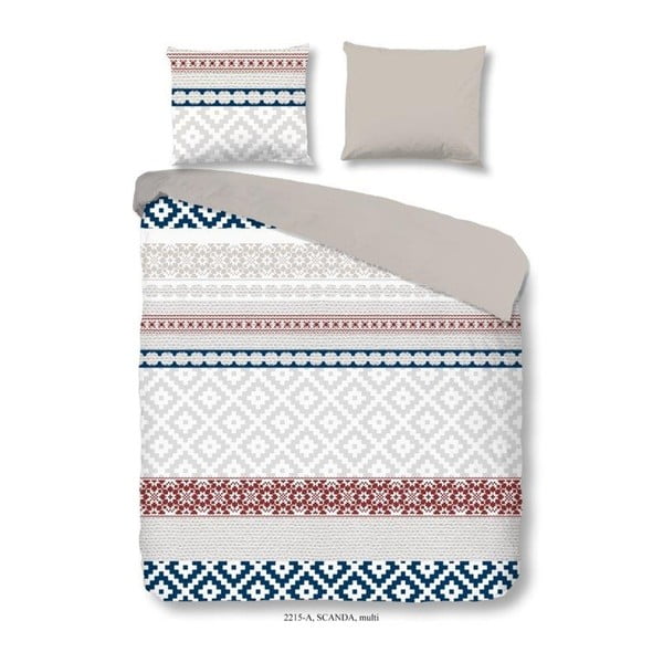 Bombažno posteljno perilo za zakonsko posteljo Dobro jutro Scanda, 200 x 200 cm
