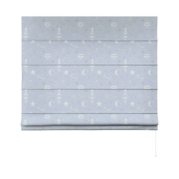 Modro-siv otroški gubani rolo 170x130 cm Magic - Yellow Tipi-image-3