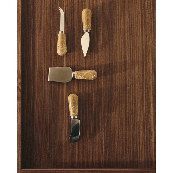 Noži v kompletu 4 ks za sir iz nerjavečega jekla Adoma – Kave Home-image-4