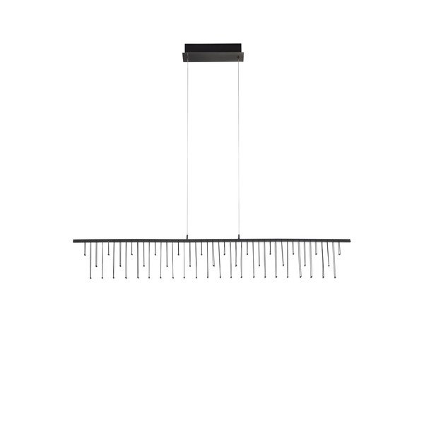 Aluminijasta LED zatemnitvena viseča svetilka v sijajno srebrni barvi Stellar – Nova Luce-image-3
