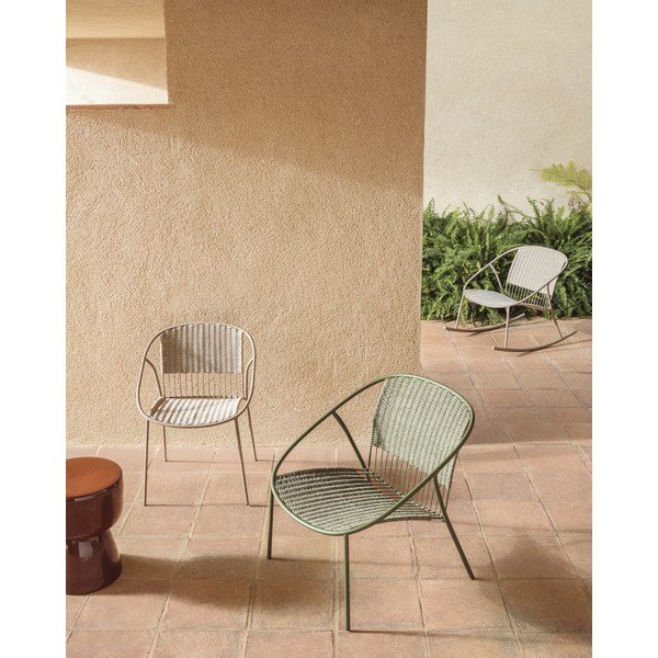 Temno zelen vrtni stol Atrani – Kave Home-image-2