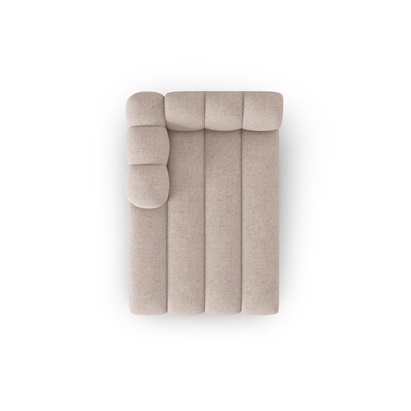 Bež ležalnik (levi kot) Lupine – Micadoni Home-image-3