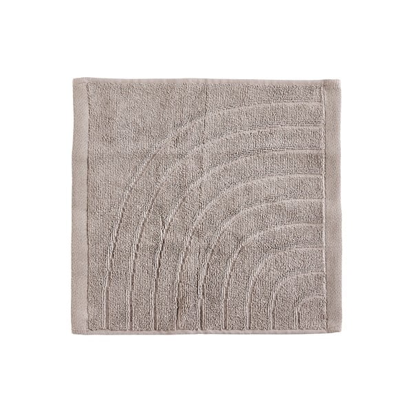 Sivo-bež frotirna bombažna brisača 30x30 cm Time – Zone-image-1