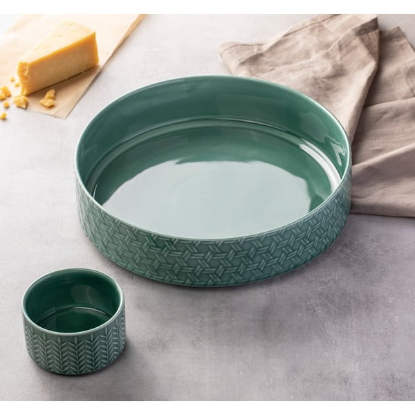 Turkizne porcelanaste servirne posode v kompletu 2 ks ø 30 cm Heath Jade – Ladelle-image-1