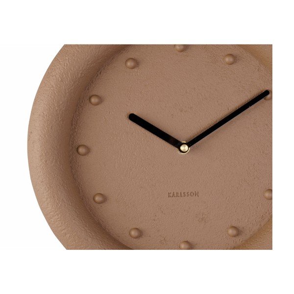 Rjava stenska ura Karlsson Petra, ø 30 cm-image-2