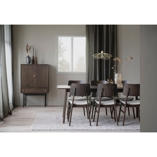 Rjava jedilna miza iz hrasta Rowico Nagano, 205 x 95 cm-image-1