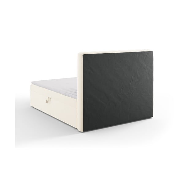 Bež boxspring postelja s prostorom za shranjevanje 160x200 cm Gina – Milo Casa-image-4