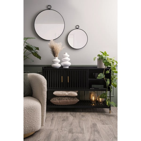 Komoda iz črnega borovega lesa Leitmotiv Marve, 120 x 80 cm-image-1