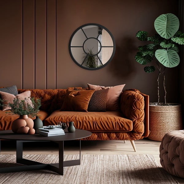 Stensko ogledalo ø 50 cm Helen - Styler-image-1