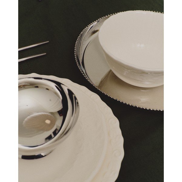 Servirni pladenj iz nerjavečega jekla ø 35,5 cm Nirela – Kave Home-image-4