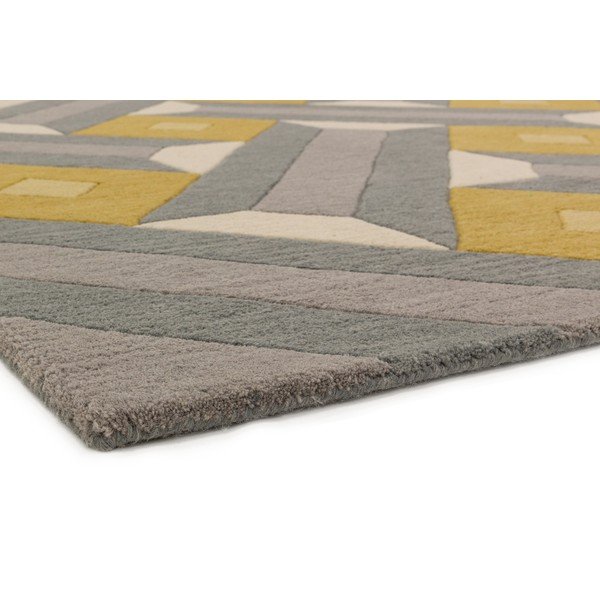 Sivo-rumena preproga Asiatic Carpets Motiv, 120 x 170 cm-image-3