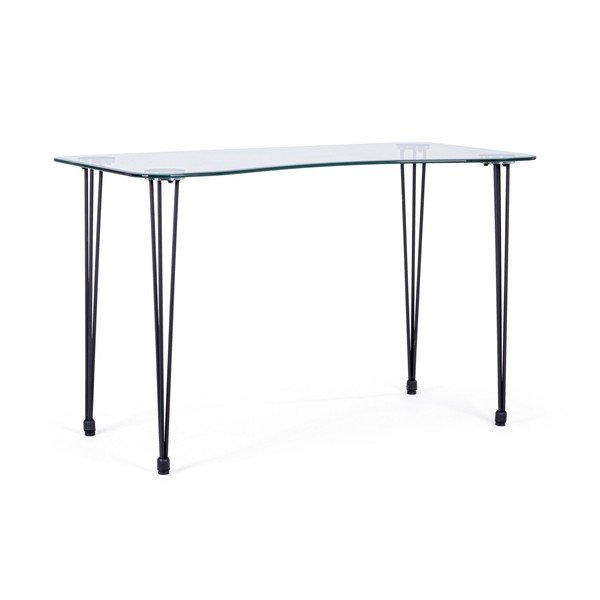 Pisalna miza s stekleno mizno ploščo 60x120 cm Rondo – Bizzotto