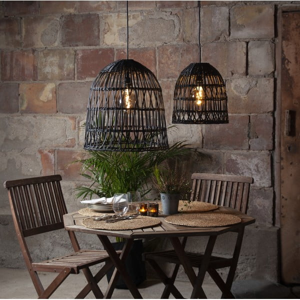 Črno senčilo ø 30 cm Knute – Star Trading-image-1