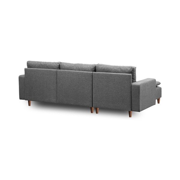 Siva kotna sedežna garnitura (levi kot) Lungo – Balcab Home-image-3