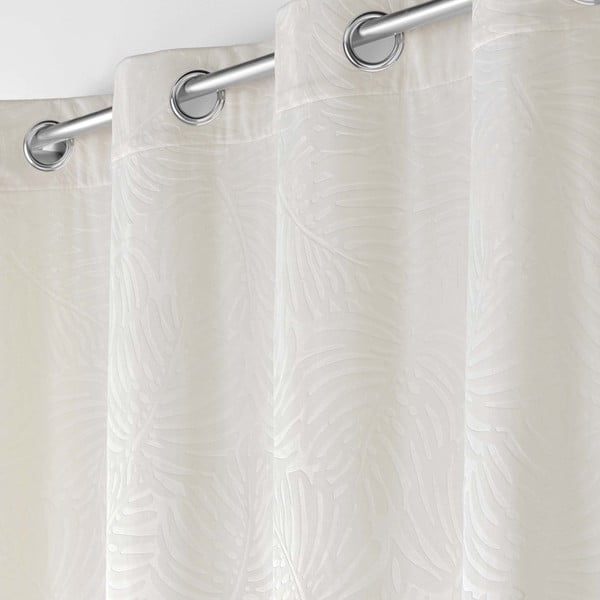 Kremno bela žametna zavesa 140x240 cm Analia – douceur d'intérieur-image-1