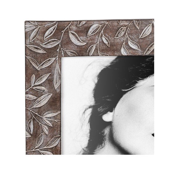 Rjav stoječ okvir iz poliresina 16x21 cm – Ixia-image-2