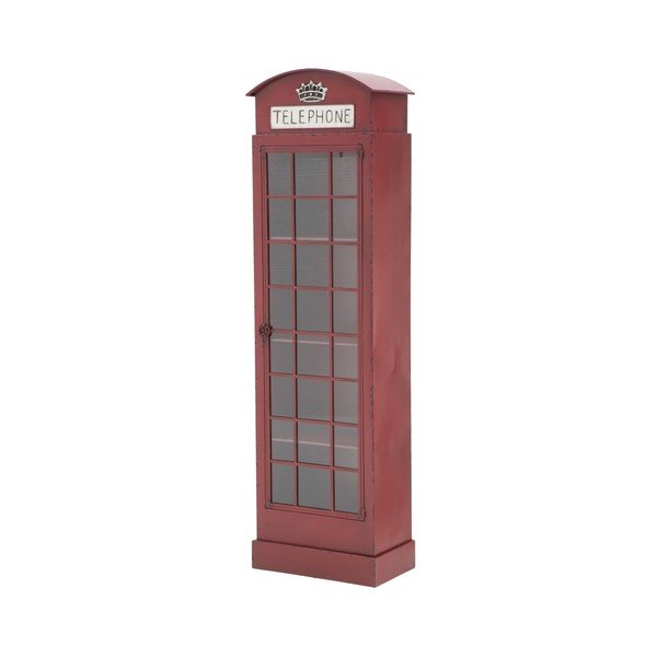 Rdeča železna vitrina Mauro Ferretti London Telephone Booth, višina 180 cm-image-3