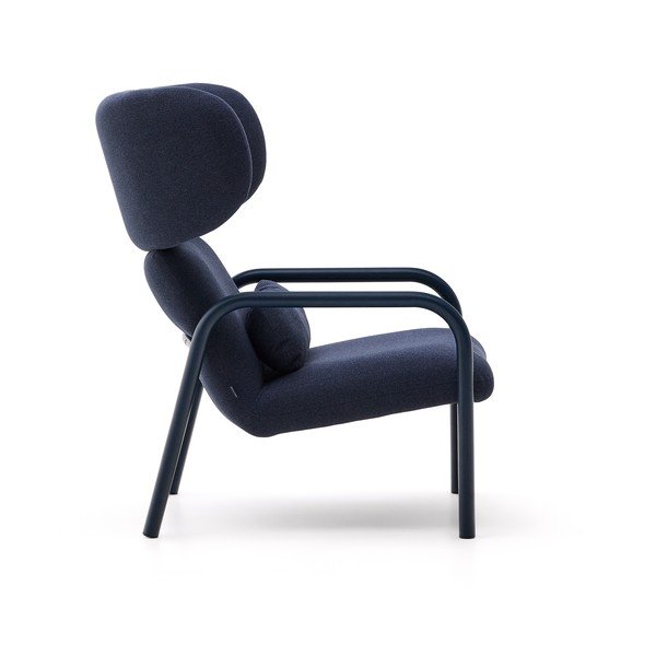 Temno moder fotelj Inari – Kave Home-image-3