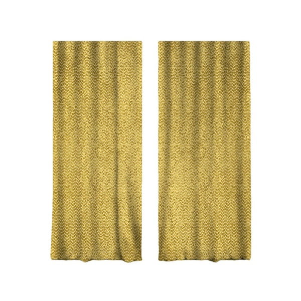 Rumene/zlate zavese v kompletu 2 ks 140x260 cm – Mila Home